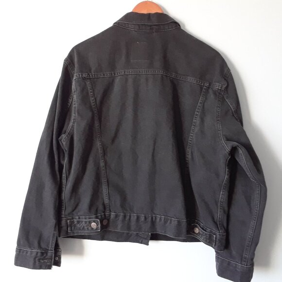 NWOT Levi's Black Denim Jacket XL - Picture 3 of 10